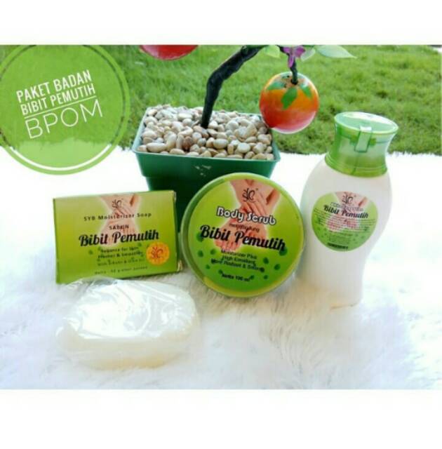 PAKET BIBIT PEMUTIH ( SABUN, LOTION &amp; BODY SCRUB ) BY SYB 100% ORIGINAL