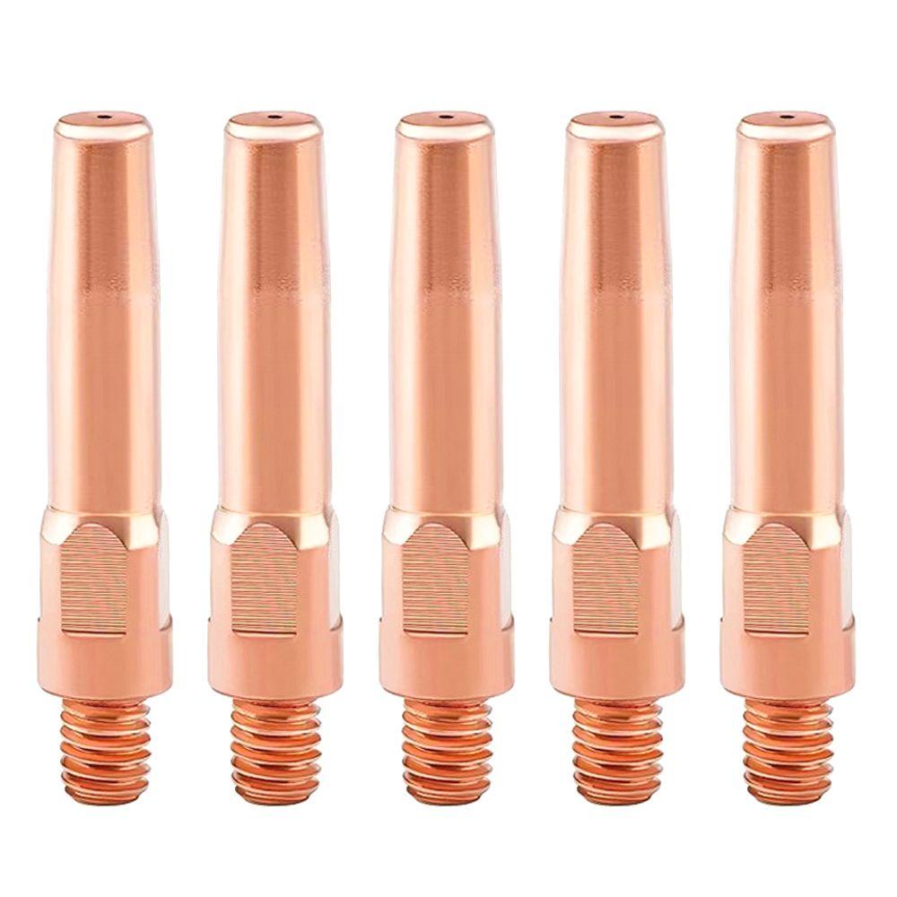 Populer 5pcs Welding Torch Ujung Konduktif Perakitan Las Solder Perlengkapan Set Konsumsi 200A/350A/500A