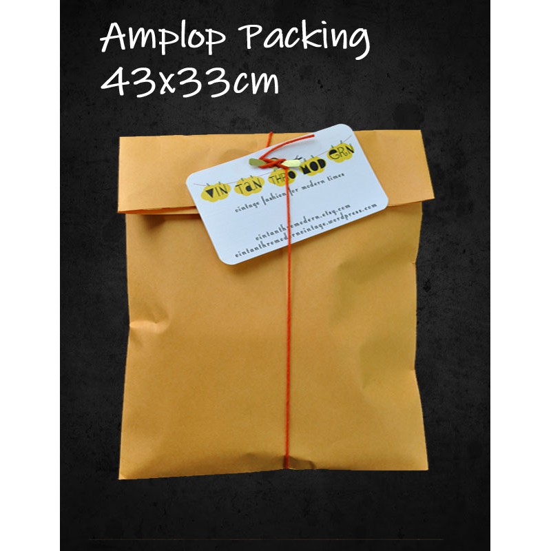 

(ISI 100) Amplop Packing Olshop Besar A3 43x33cm Amplop Coklat Packaging /Amplop Coklat Besar Online