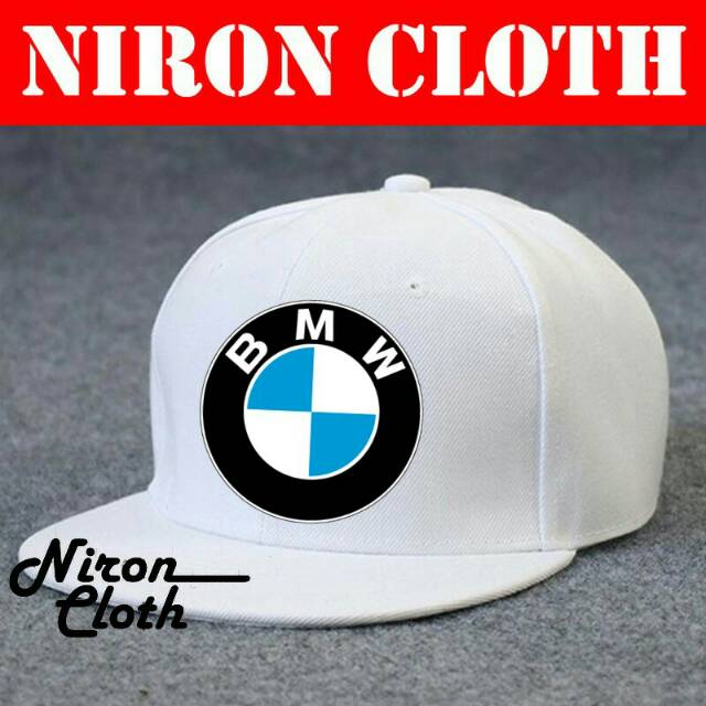 TOPI SNAPBACK PUTIH BMW - NC