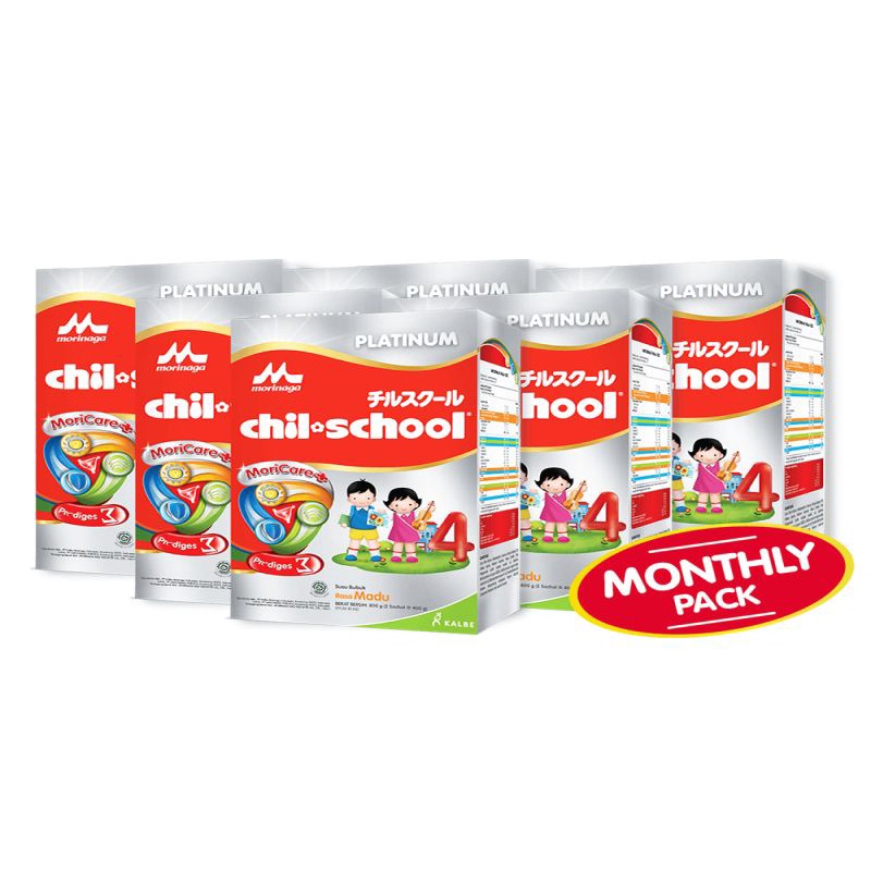 

Morinaga Chilschool Platinum 800gr Moricare+ Coklat / Vanilla / Madu Chil-School 800gr