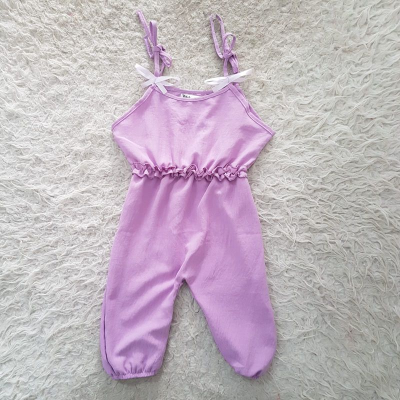 Baju Anak Jumpsuit ribbon set