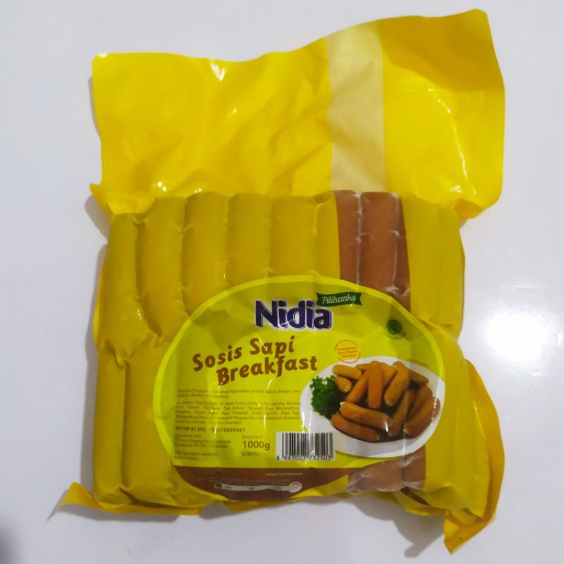 

NIDIA Sosis Sapi Breakfast 50s 1kg