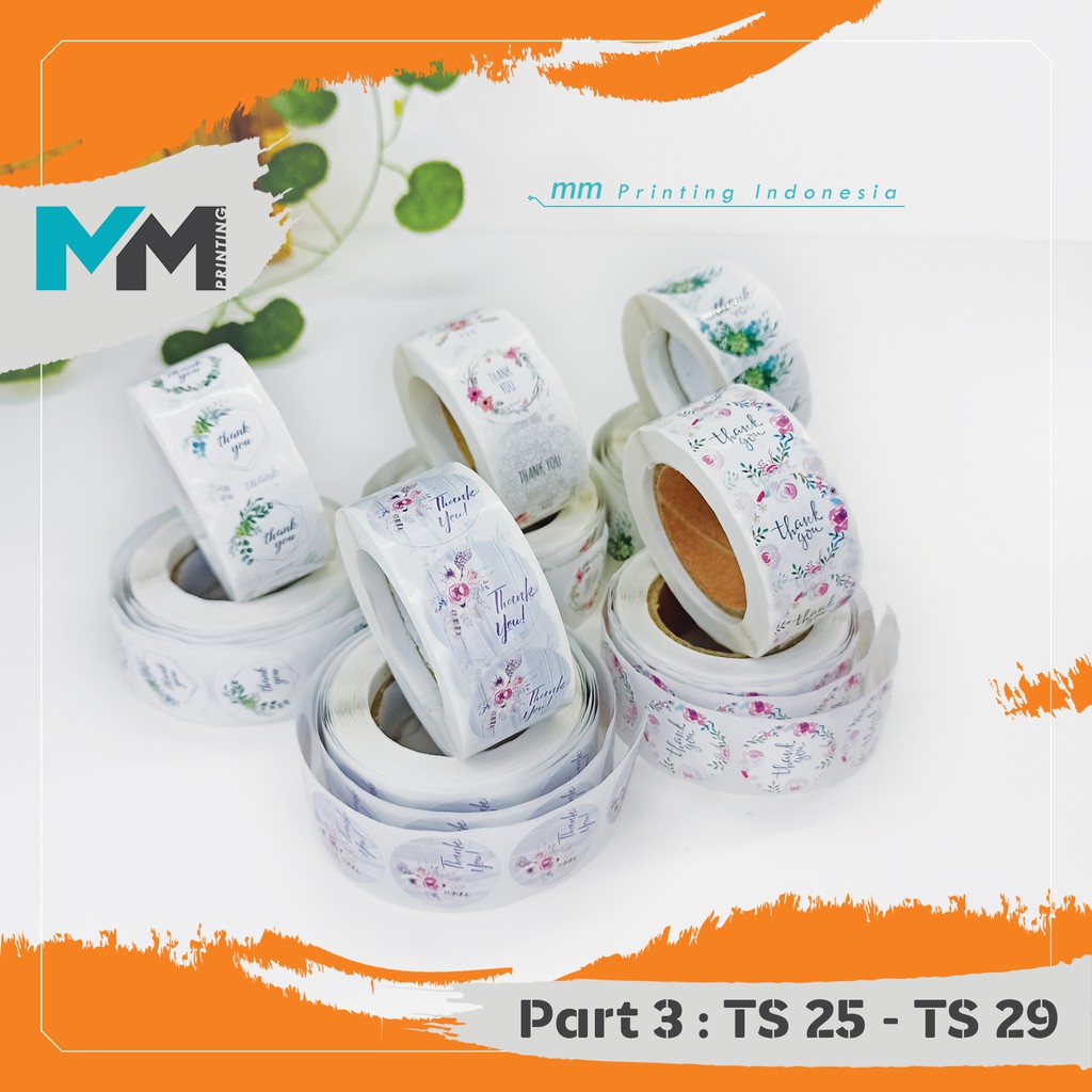 

[20pcs] Stiker Thank You/Stiker terima kasih/stiker segel/Stiker segel kemasan [Part 3]