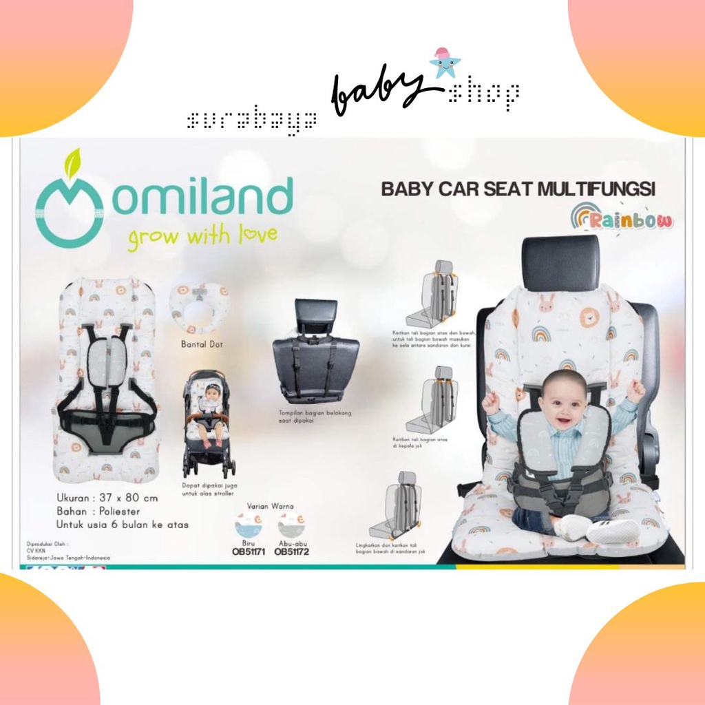 Omiland Baby Carseat Multifungsi Rainbow Series - OB511712