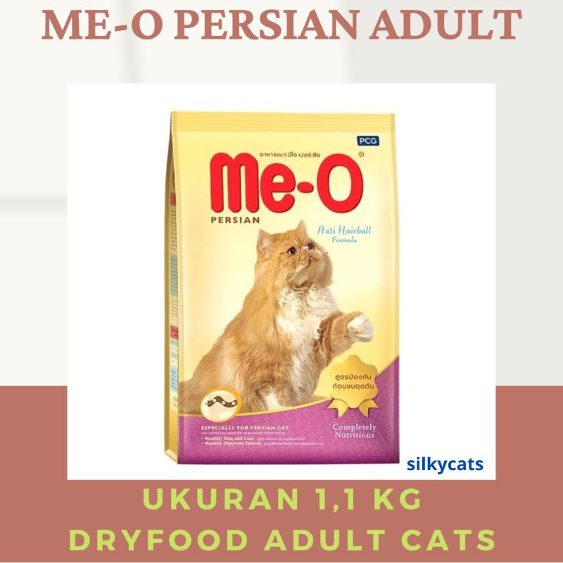 meo persian adult dryfood 1,1 kilogram FRESHPACK. makanan kucing me-o persia adult 1,1 kg