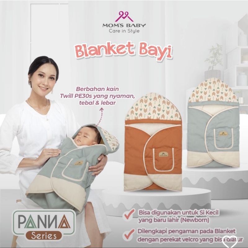 Mom’s Baby Baby Blanket Selimut Bayi Tebal &amp; Lembut PANNA Series - MBB 5021