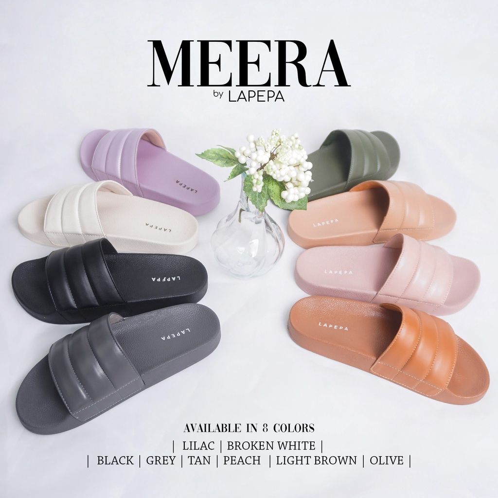 AVLINSTORE - tipe MERRA Sandal Wanita Slip On Anti Selip Karet Kekinian