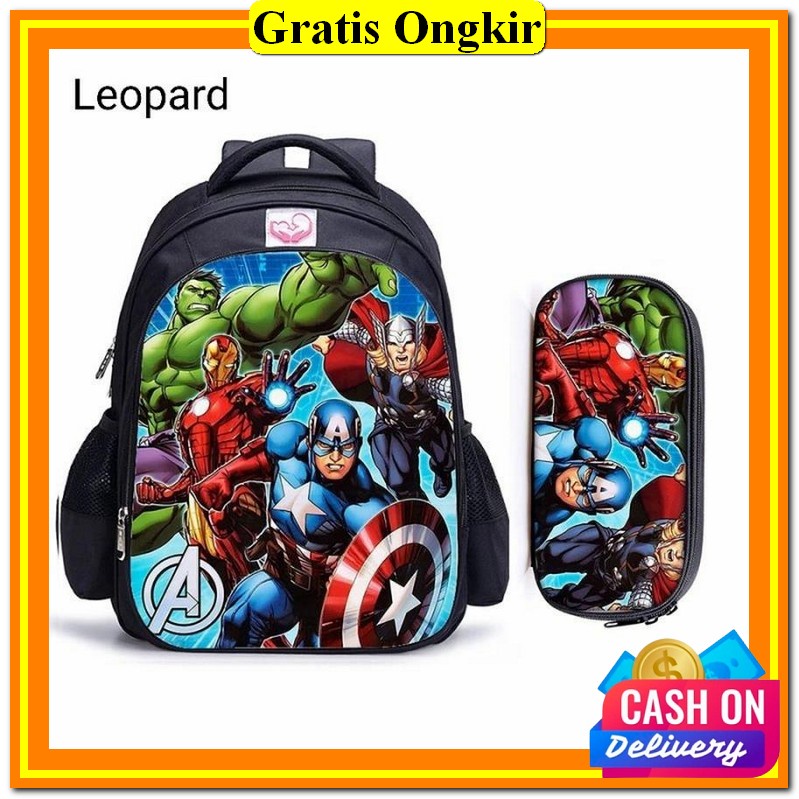 Senangbags- Bt21 Love Tas Ransel Anak Sekolah Sd Tk Paud Laki Laki Perempuan Wanita Cewek Laki2 Kela