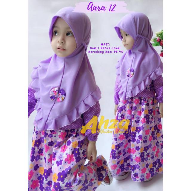 Gamis set anak / Aara by AHZA / fashion anak