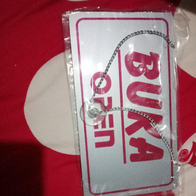Stiker Pintu Open Close Besar Buka Tutup Bolak Balik Murah Perlengkapan Toko Kantor Dan Lain Lain