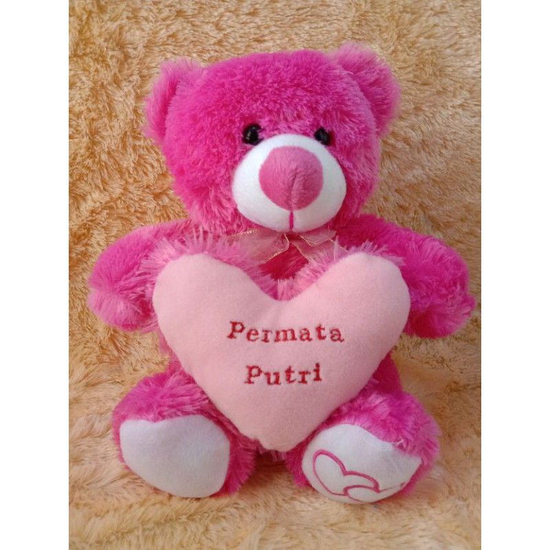 BONEKA BERUANG BORDIR 60 CM /TEDDY BEAR BORDIR TERMURAH TERLARIS