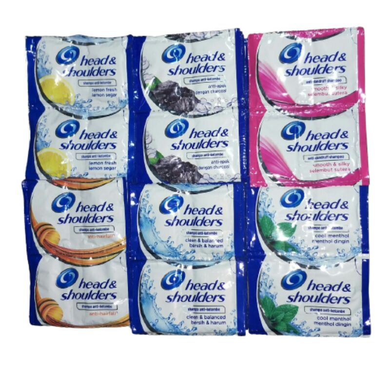 HEAD &amp; SHOULDERS SHAMPOO SACHET 12X10ML/centraltrenggalek