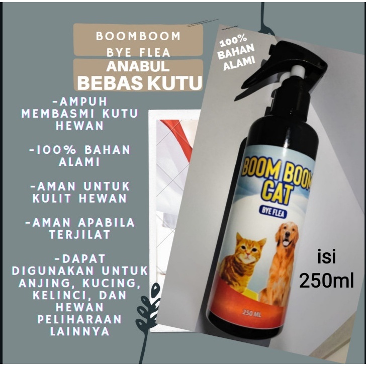 Obat Anti Kutu Kucing Anjing Kelinci Anabul Pembasmi Kutu Kucing Anjing Aman Ampuh Anti Flea BYE FLEA REMOVER