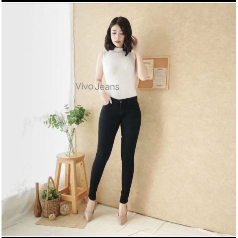 CELANA JEANS WANITA VIVO V2 / SKINNY JEANS WANITA IMPOR QUALITY