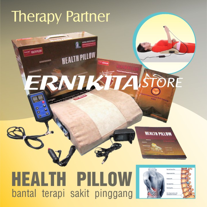 HEALTH PILLOW BANTAL KESEHATAN TULANG BELANG - Alat Terapi Sakit Pinggang