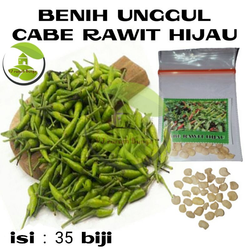 100 biji - Paket Benih Cabe Benih Bibit Cabai rawit cabe merah cabe hijau
