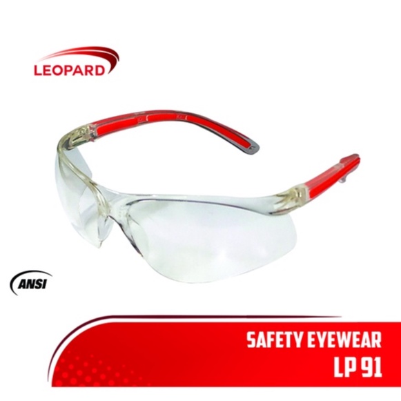 Safety Eyewear Clear “LEOPARD” LP 91 / KACAMATA SAFETY CLEAR LEOPARD ORIGINAL