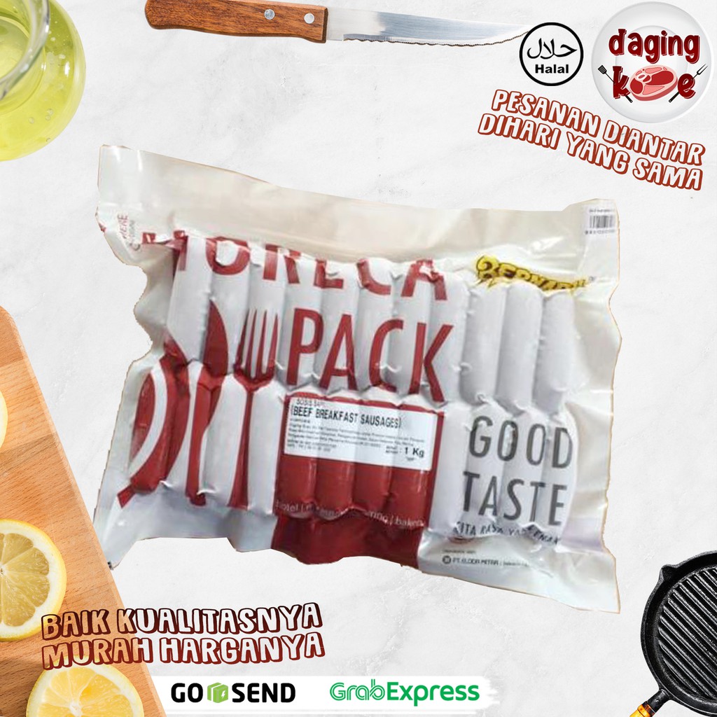 

Bernardi Sosis Breakfast Beef 1 kg sosis sapi DK211