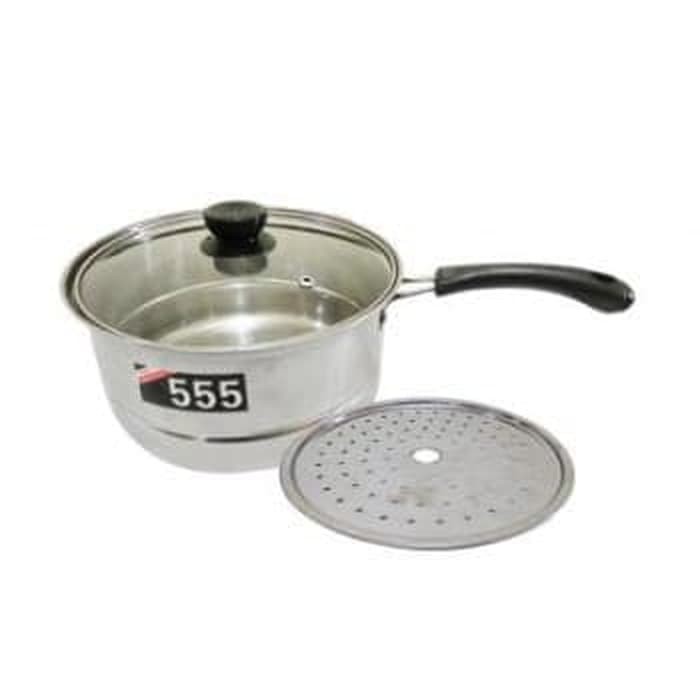 Panci Susu 555 / Panci Kukus Steamer / Sauce Pan 20 cm