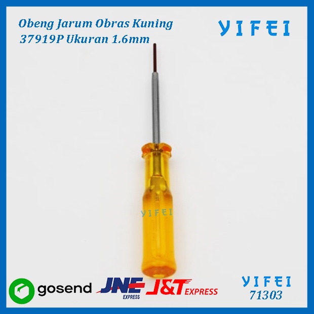 Obeng Jarum Obras L/Obeng L Obras Siruba/Obeng Mesin Obras/Obeng Bulat YIFEI 71303