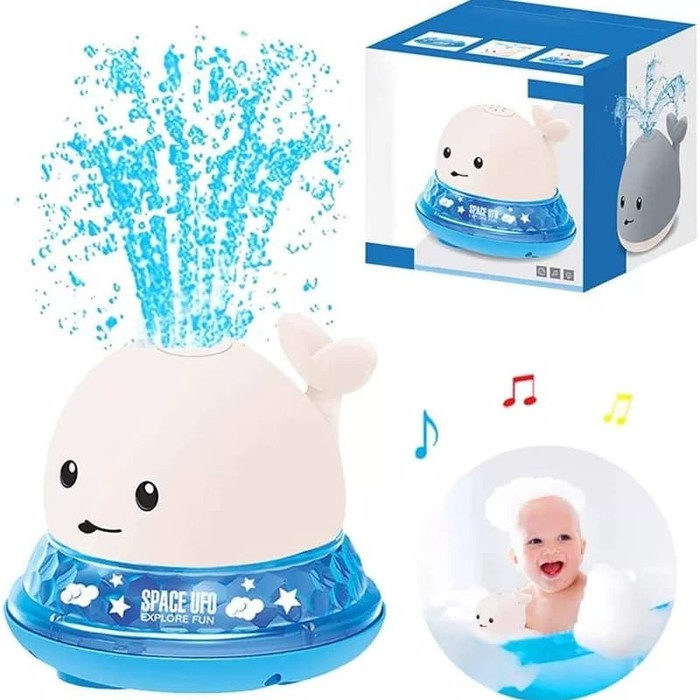 UFO WHALE BATH TOYS BABY - Mainan Mandi Bayi