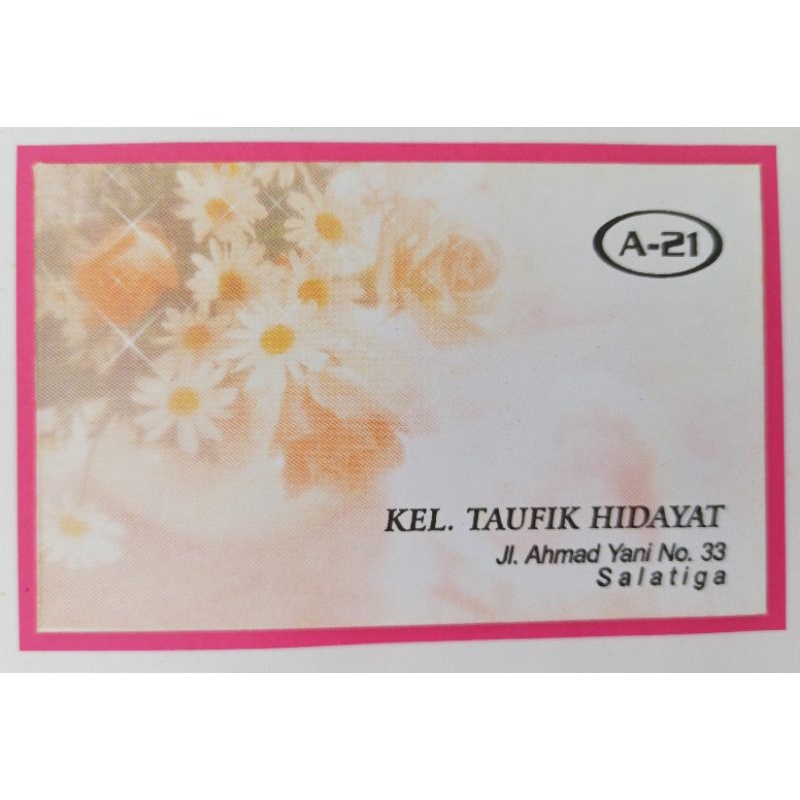 

Amplop Desain + Nama untuk Kondangan Angpao