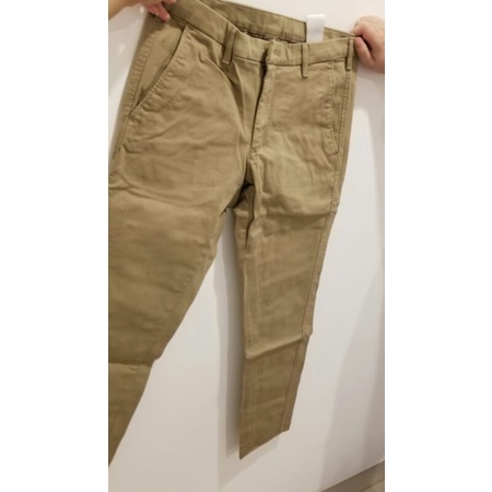 PRELOVED UNIQLO KHAKI PANTS CELANA PANJANG DENIM PRIA JEANS COKLAT