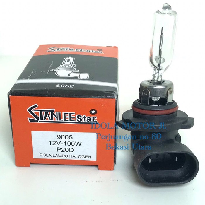 Bohlam lampu bamber HB3 12v 100w 6052 merk stanlee star