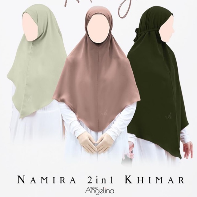 Namira khimar Dusty Purple size L + cadar by AA Atelier Angelina