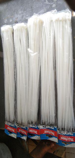 Kabel Ties / Cable Tie 40 Cm Lebar Full 5 Mm Good Quality Putih Dan Hitam