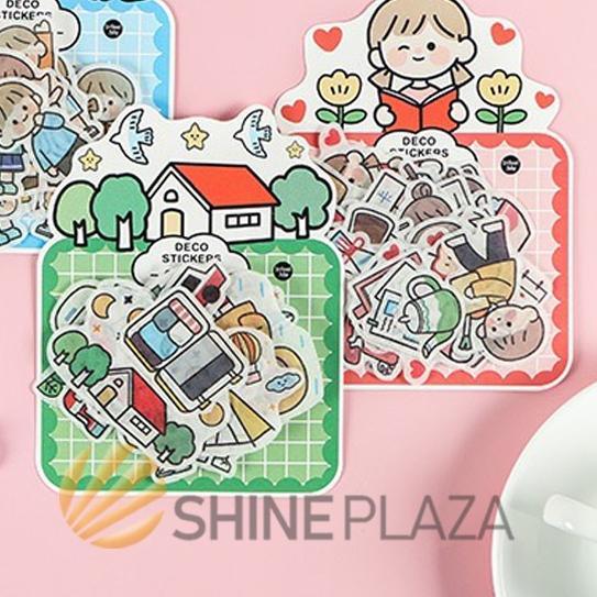 

❂ Mini Couple Deco Stickers Set - Stiker Lucu - Green ✷