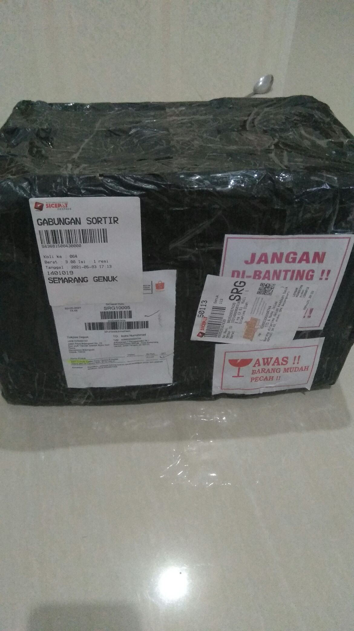 Toples Kaca Canary B Kedap Udara 880 Ml Set 6 Pcs Canary B/pl St C 103 31