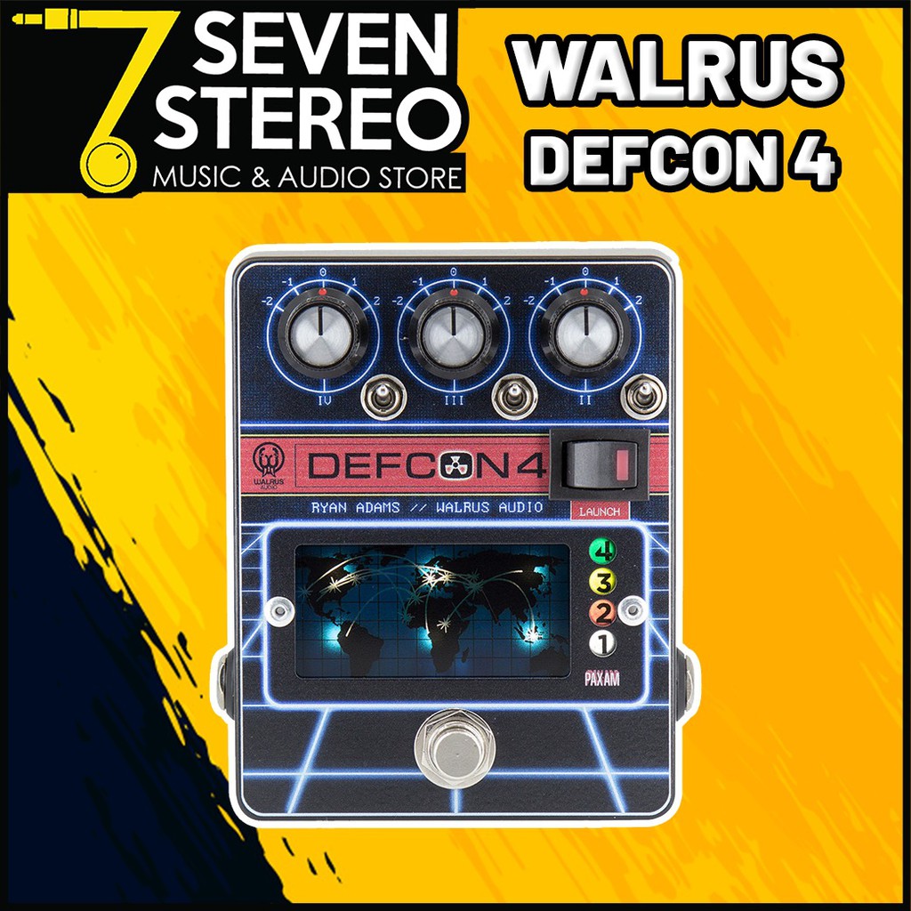 Walrus Audio DEFCON4 Preamp - EQ - Boost Guitar Effects Pedal