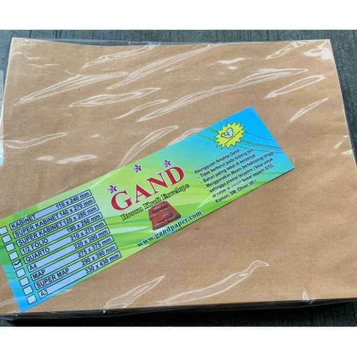 

AMPLOP COKLAT KUARTO 210x270