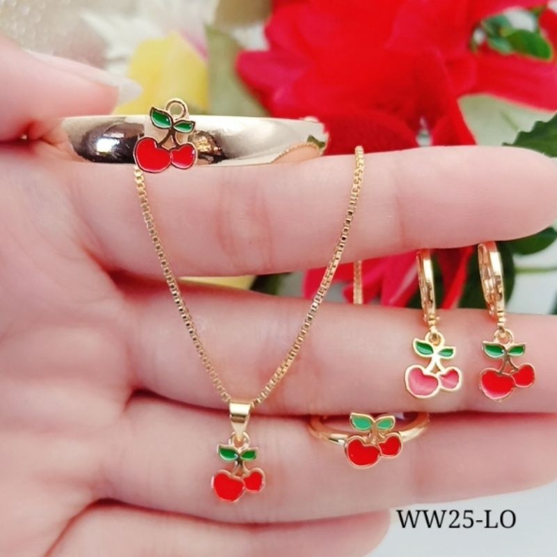 set perhiasan anak anak xuping lapis mas impor terlaris