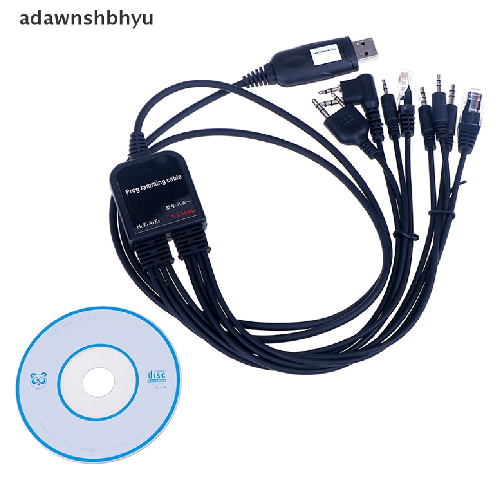 Kabel Program usb Komputer adawnshbhyu 8in1 Untuk radio Mobil walkie talkie Praktis