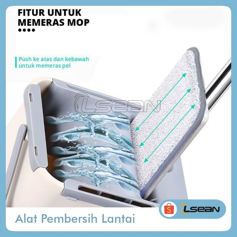 ULTRA MOP SET ALAT PEL PRAKTIS PENGEPEL OTOMATIS | FREE 2PCS KAIN PELL