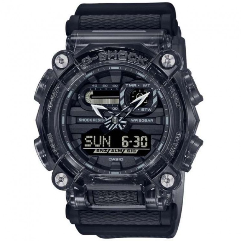 CASIO G SHOCK GA-900SKE-8ADR JAM TANGAN PRIA BLACK TRANSPARAN