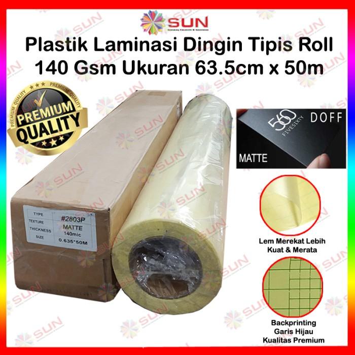

Plastik Laminasi Dingin Tipis Doff Roll Uk 63.5 Cm X 50 M