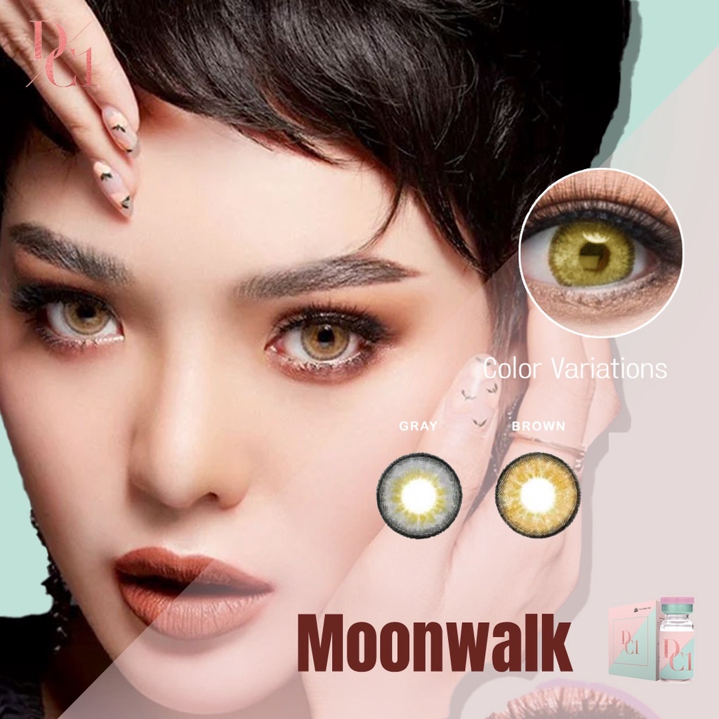 DC1 Softlens Moonwalk | Sepasang Lensa Kontak Minus, Normal