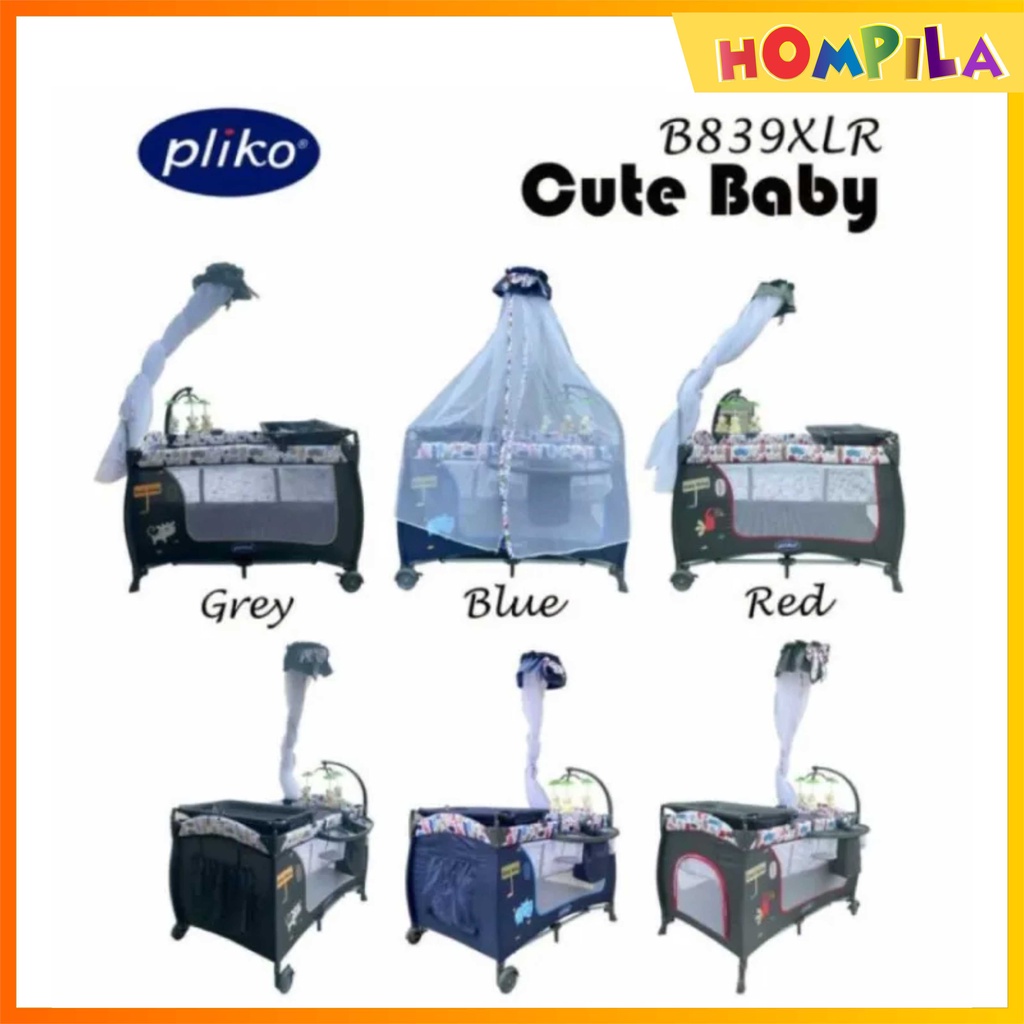 ❤ HOMPILA ❤ BABY BOX PLIKO 839XLR / TEMPAT TIDUR BAYI / BOX LIPAT BAYI