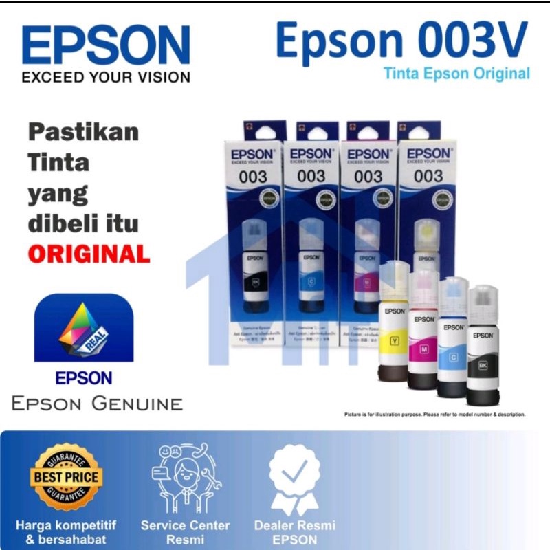Tinta Epson 003 Original untukL3210 L3110 dll