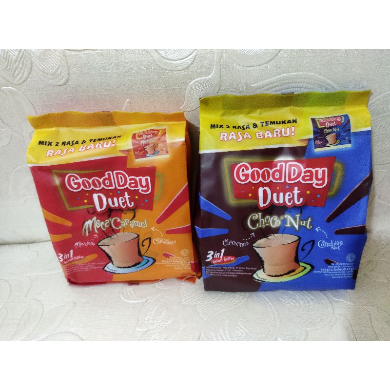 

GOOD DAY DUET ISI 5 SACHET / GOOD DAY DUET CHOCO NUT / GOOD DAY DUET MOCA CARAMEL / GOOD DAY TERBARU / GOOD DAY DUET / KOPI GOOD DAY DUET / KOPI GOOD DAY / GOOD DAY