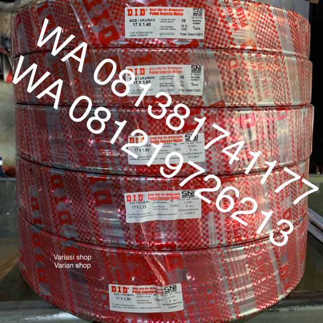VELG DID KRUM RING 17 UKURAN 215 DAN UKURAN 185 SEPASANG