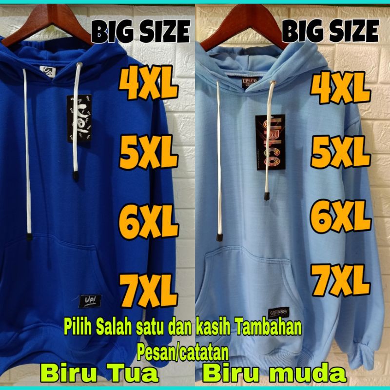 HOODIE BIG SIZE UP.co, MUAT Sampai BB 150kg REAL JUMBO