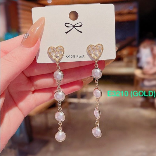 Anting Rumbai Kekinian Hias Mutiara Berlian Imitasi Gaya Korea Untuk Wanita/anting korea pita / elegant earings/ anting korea mewah/ anting tusuk/ anting wanita