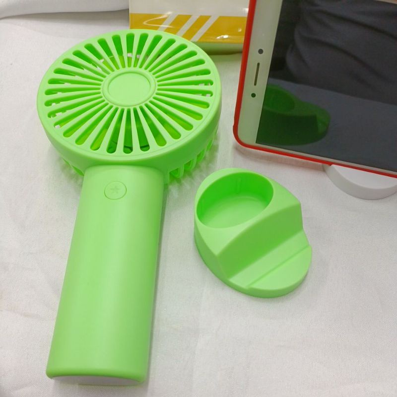 portable handy fan aspor kipas plus stent holder hp 3000mah