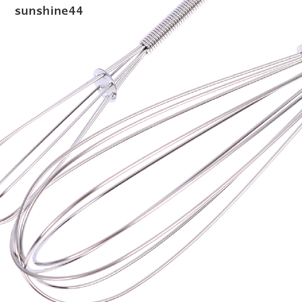 Sunshine 1pc Alat Pengocok Telur Manual Bahan Stainless Steel