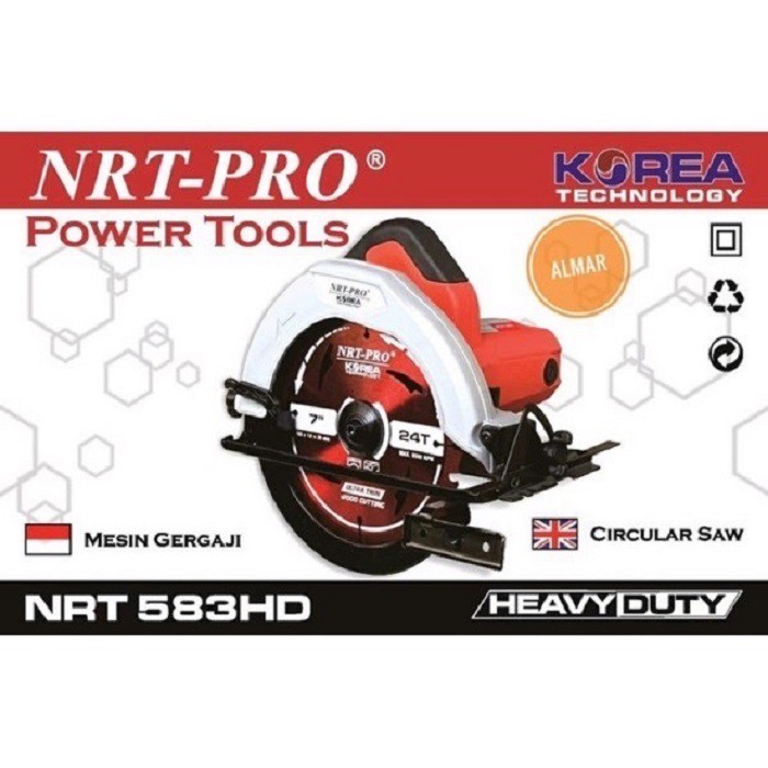 Mesin Gergaji Kayu / Circular Saw NRT PRO type 583 HD